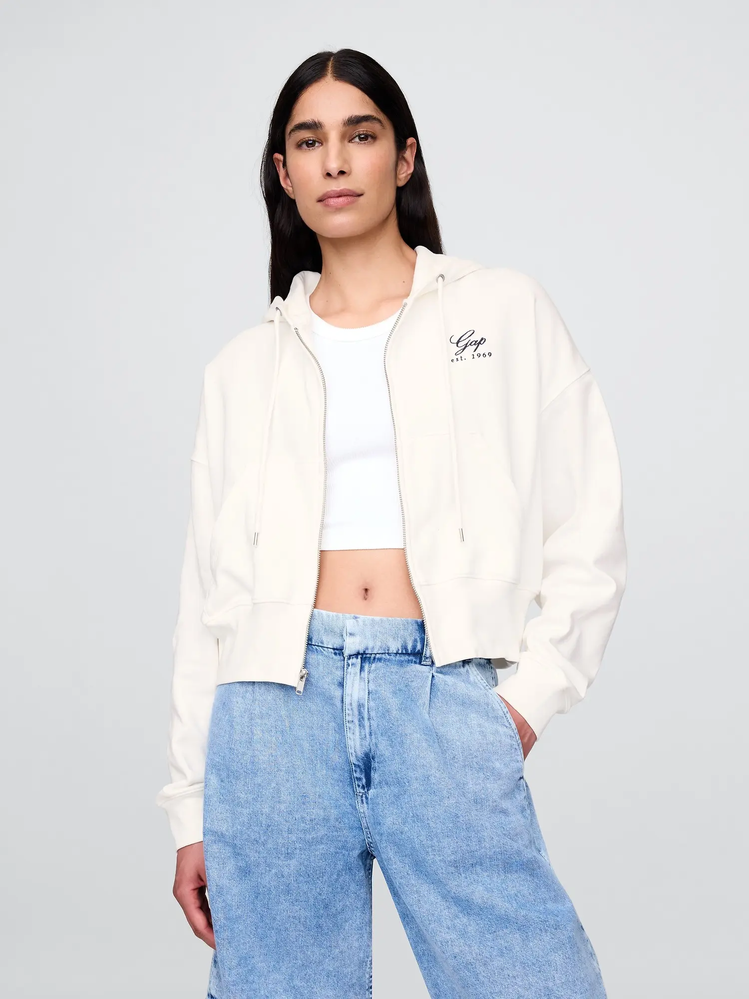 GAP Oversize mikina s logem VintageSoft Americana - Dámské