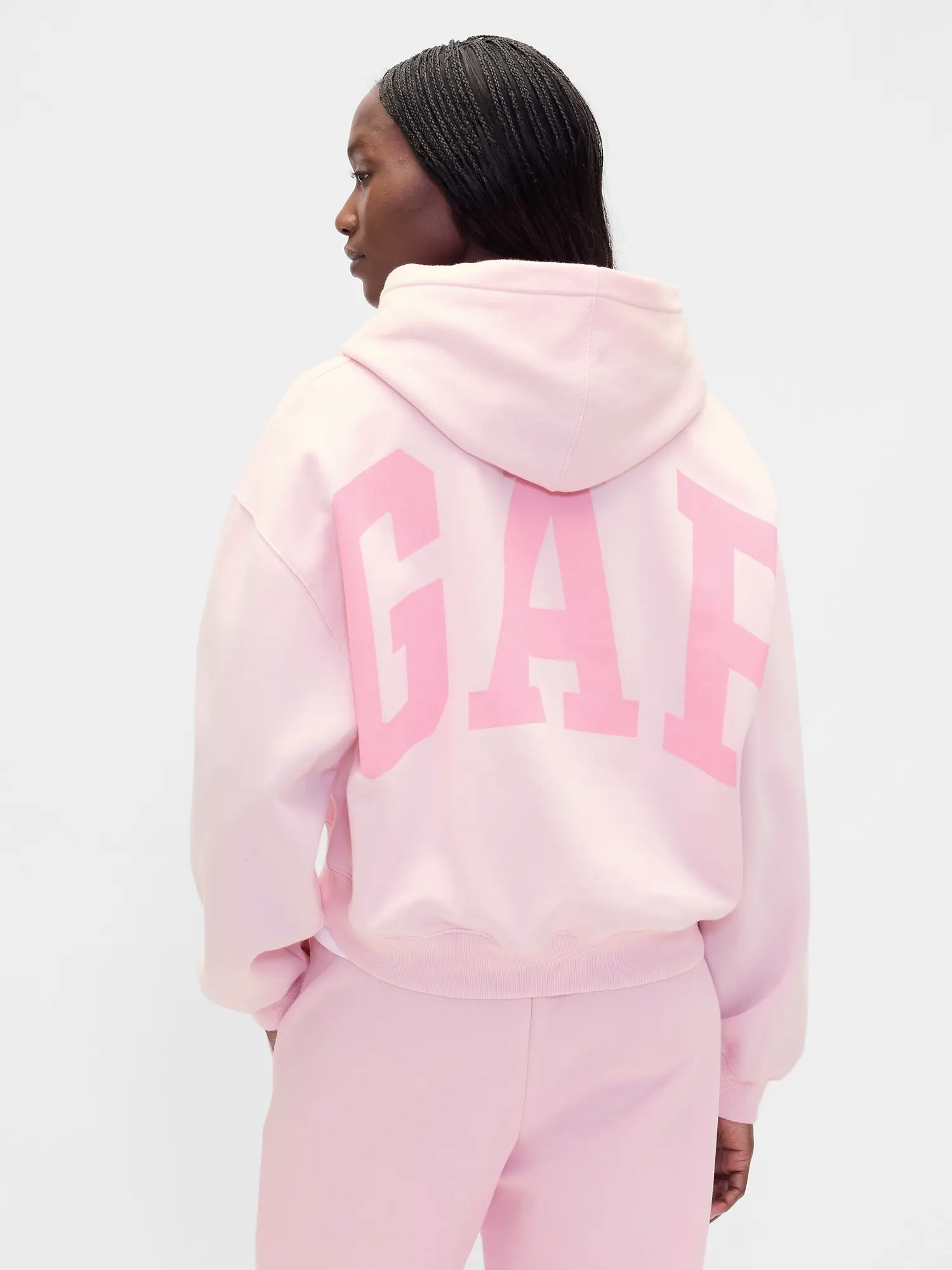 GAP Mikina s kapucí Logo Cropped - Dámské