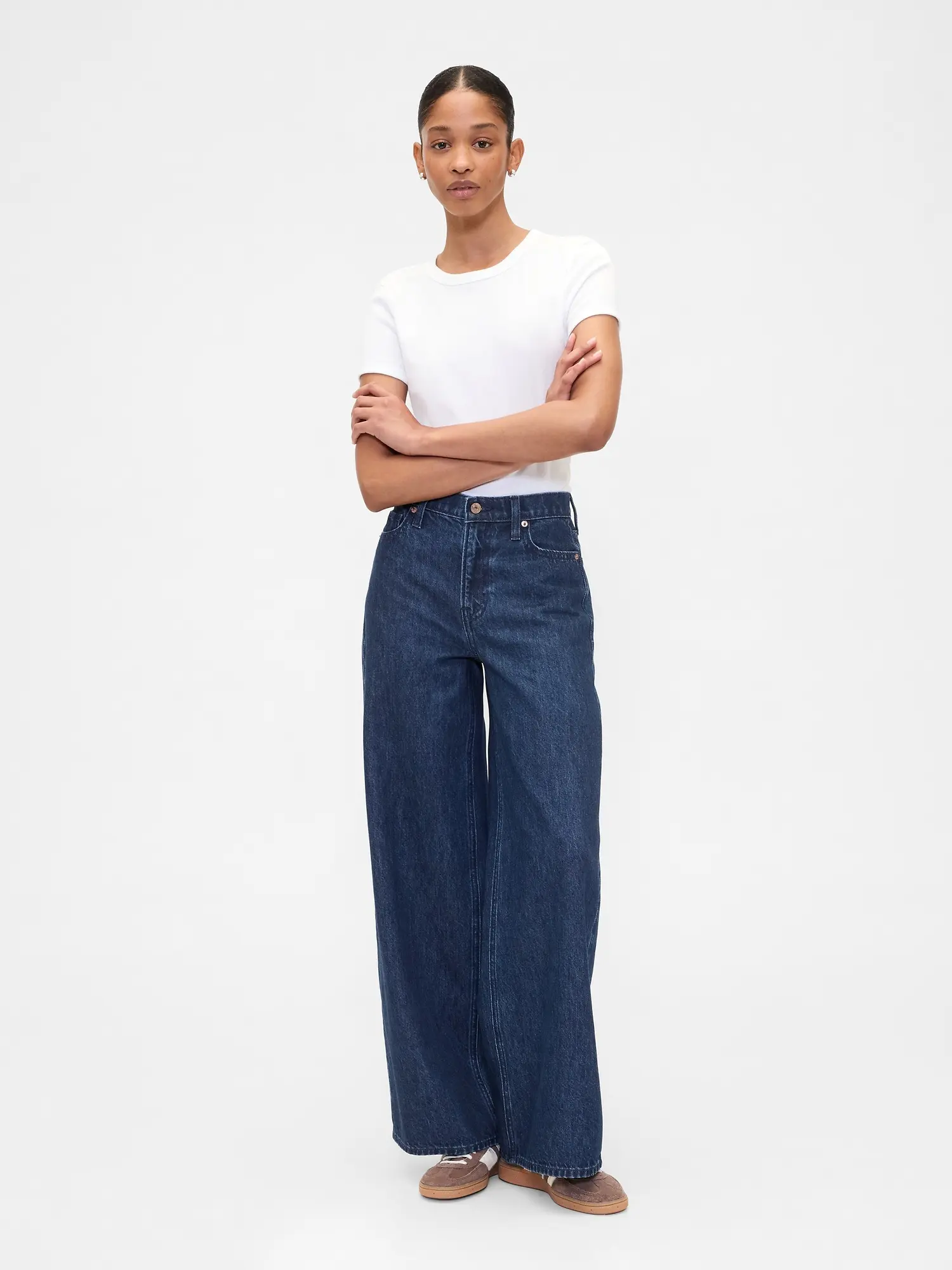 GAP Džíny Mid Rise Baggy - Dámské