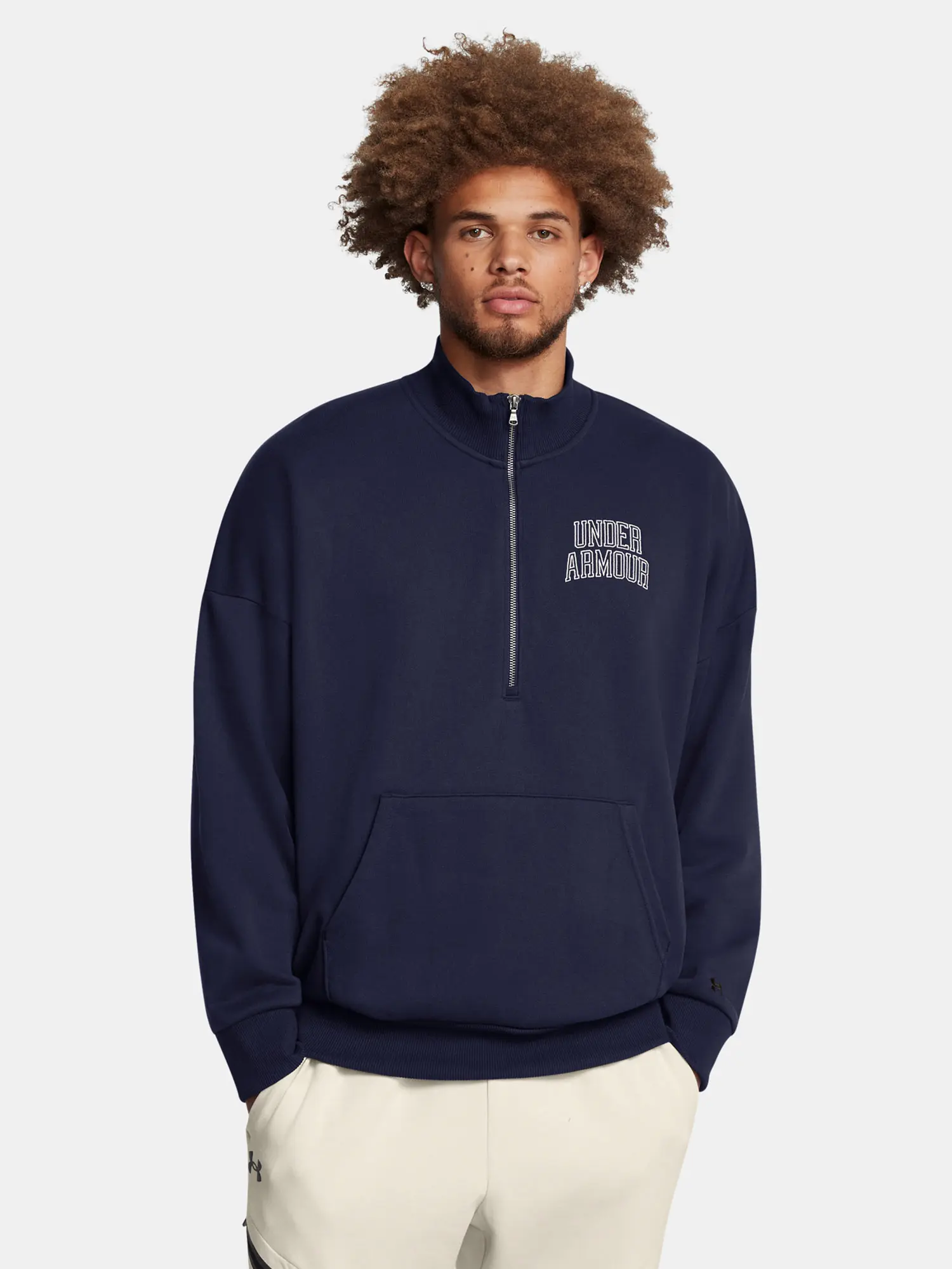 Under Armour Pánská mikina UA Icon HWT Terry OS 1/2 Zip - Pánské