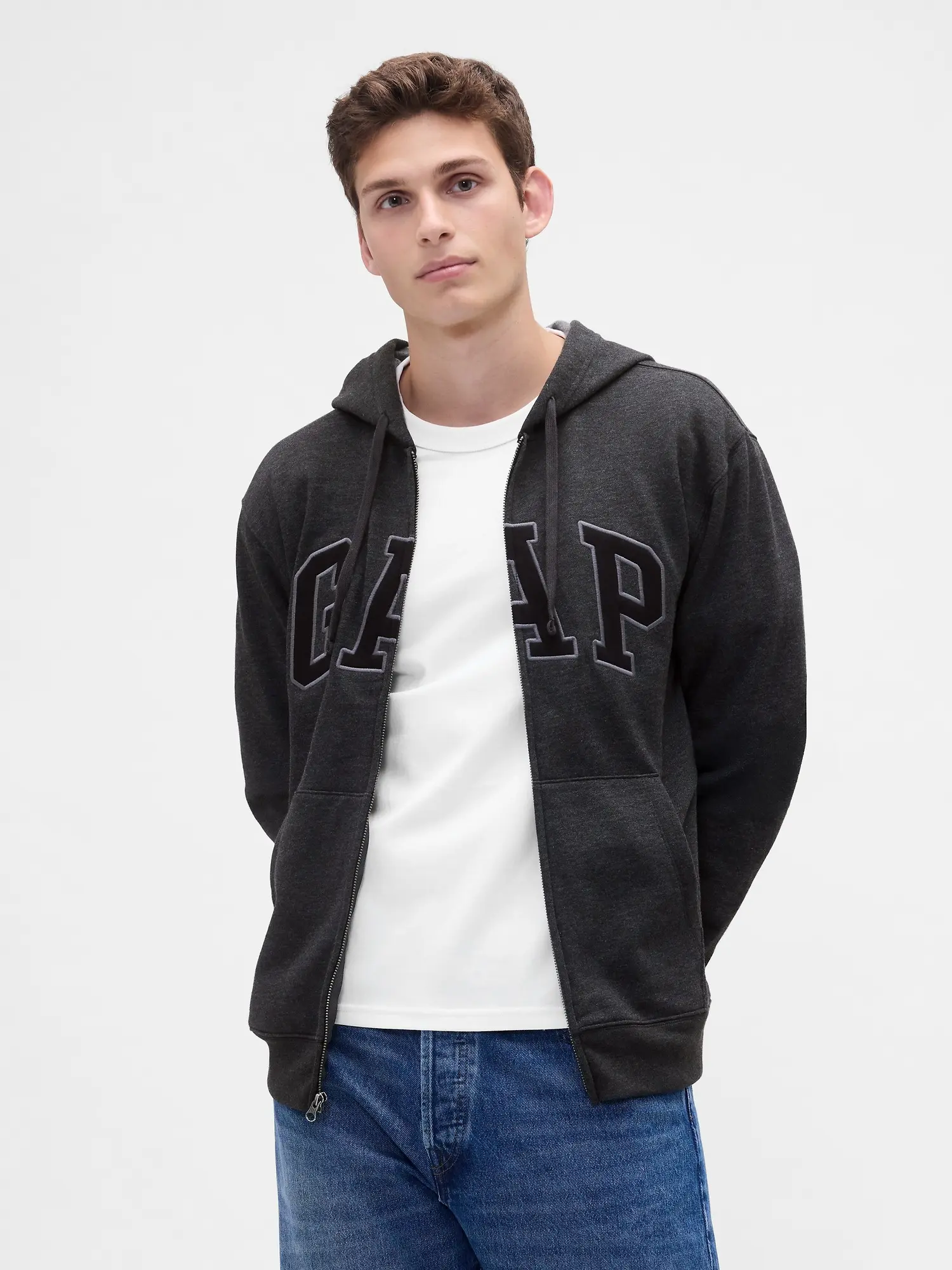 GAP Pánská Mikina na zip s logem 851516-32 Velikost: