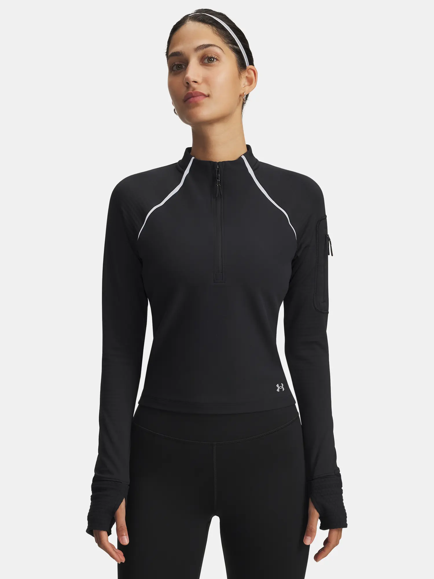 Dámské tričko Under Armour UA Velociti Pro CW Half Zip-BLK - Dámské
