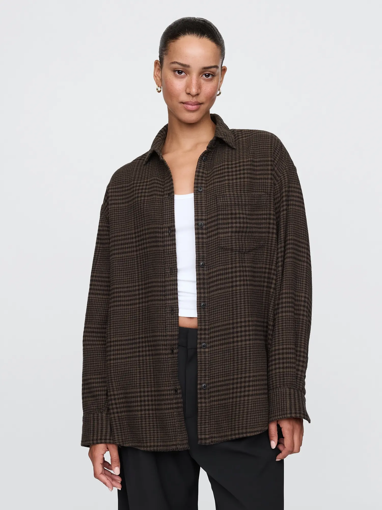GAP Oversize flanelová košile Big Shirt - Dámské