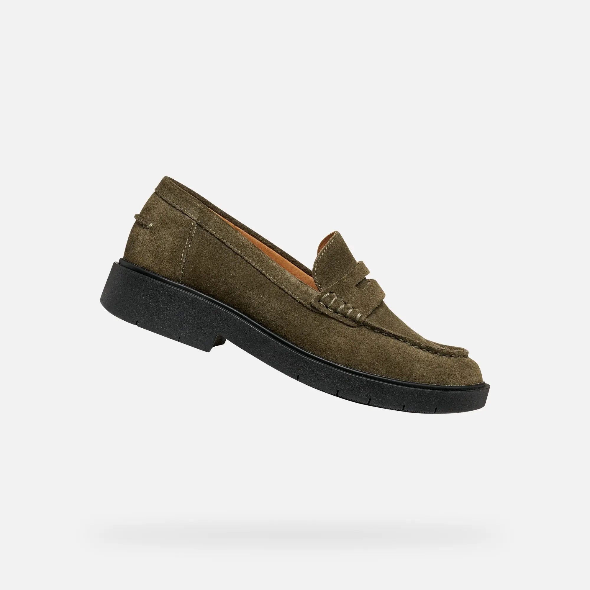 Khaki dámské mokasíny Geox Spherica Ec1