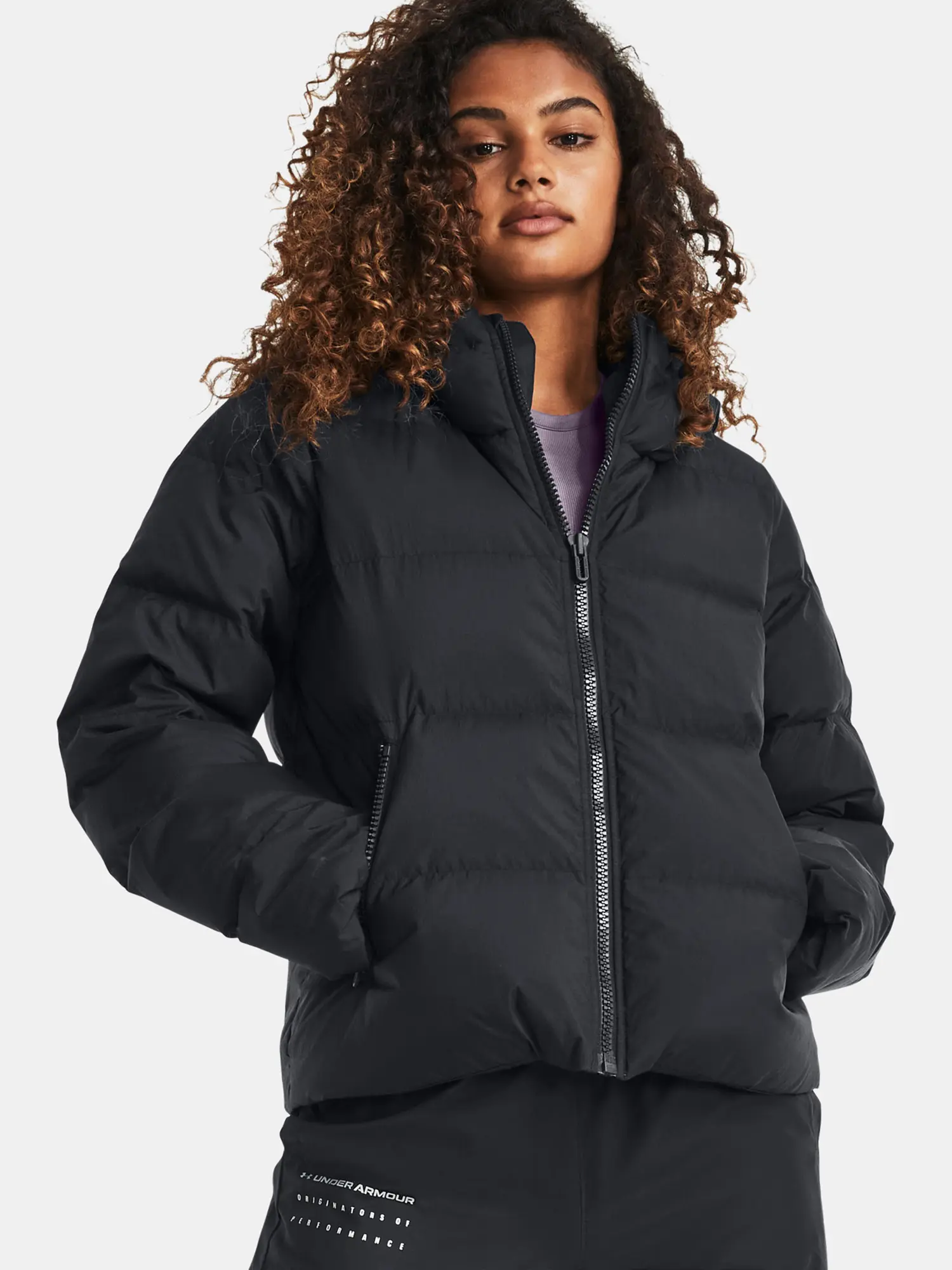 Under Armour Bunda UA CGI DOWN CRINKLE JKT-BLK - Dámské