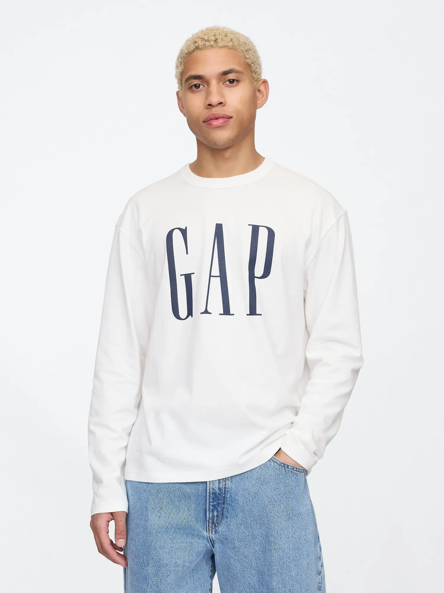GAP Pánské Oversize tričko s logem 725634-02 Velikost: M