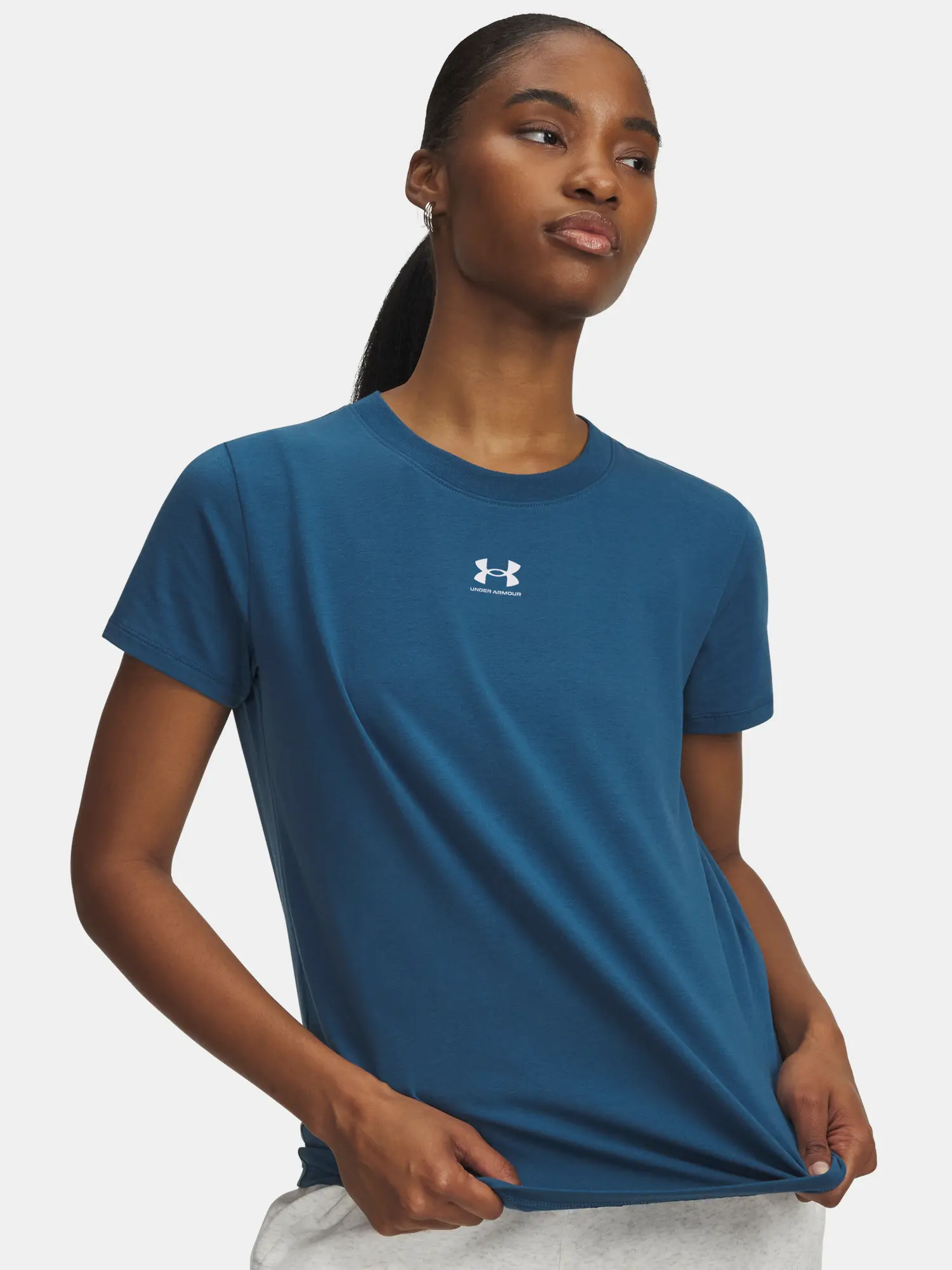 Dámské triko Under Armour UA Rival Core SS-BLU