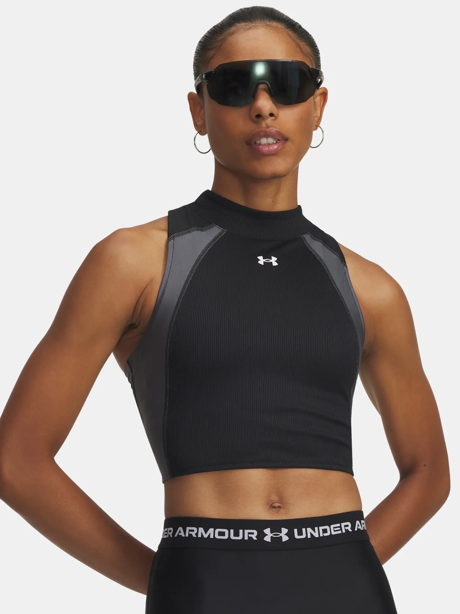 Dámské tílko Under Armour UA HG Rib Tank-BLK - Dámské