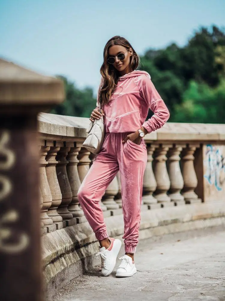 Sports pants pink Cocomore cmgSD983.S40