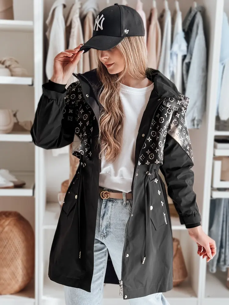 Dámská bunda FERIPARKA Dstreet TY4874 Barva: Černá, Velikost: M