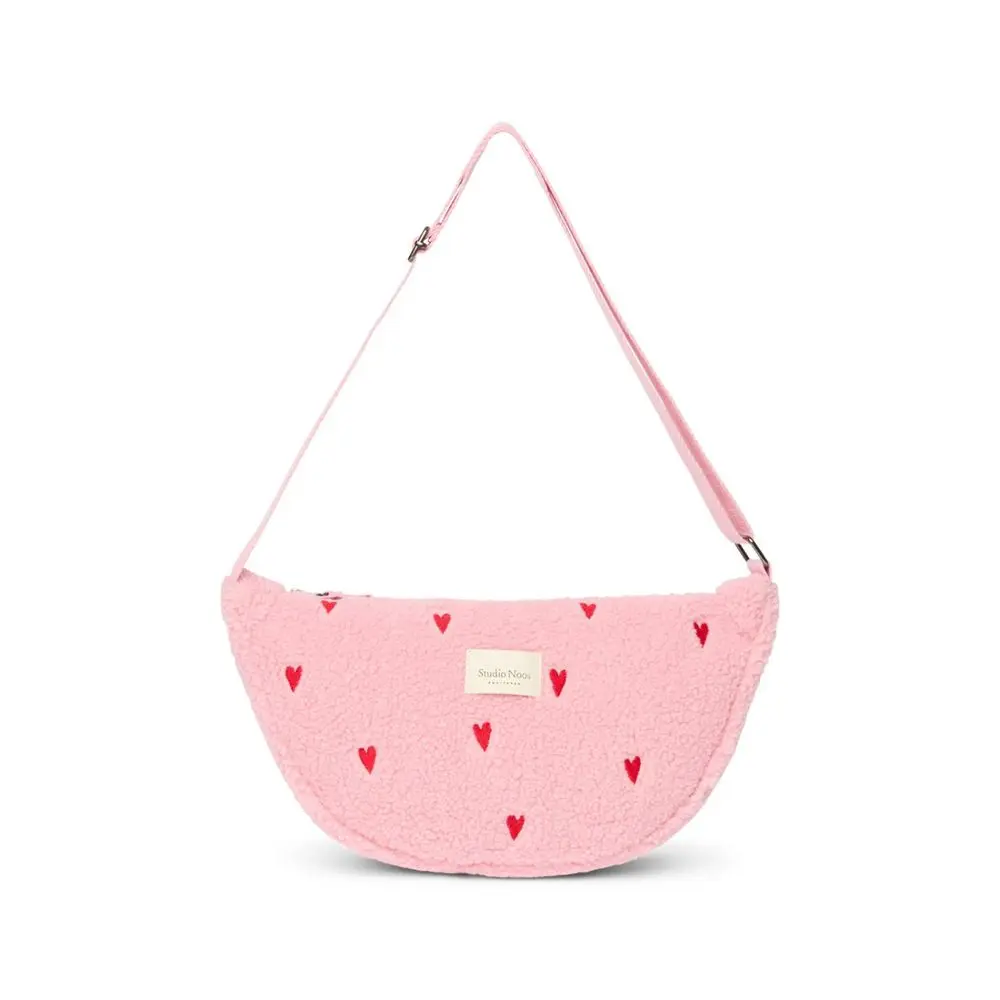 STUDIO NOOS Ledvinka Teddy - Light Pink Hearts
