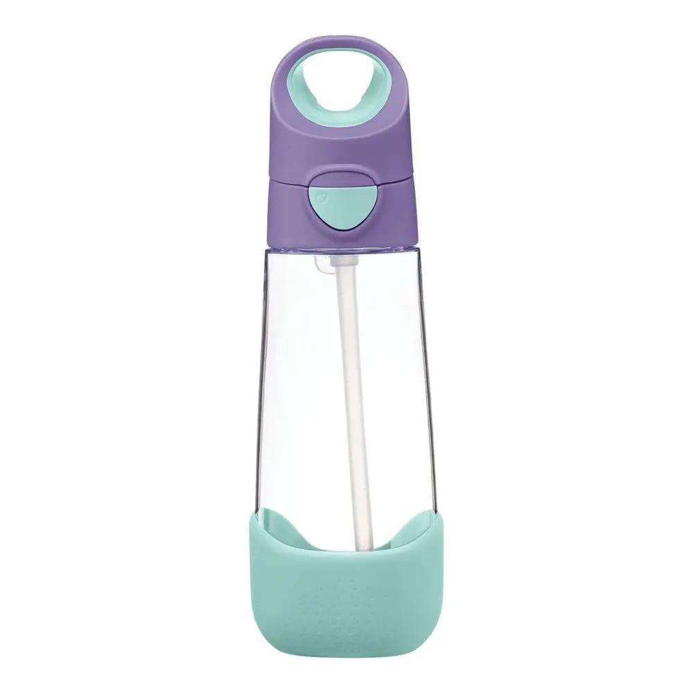 b.box Lahev na pití s brčkem 600 ml - lilac pop