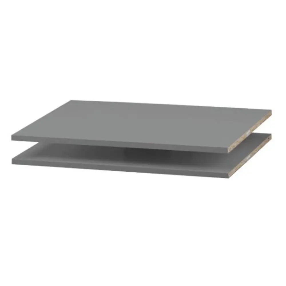 Poličky 2 ks k třídílné skříni Faktum Colette Grey Wardrobe XL