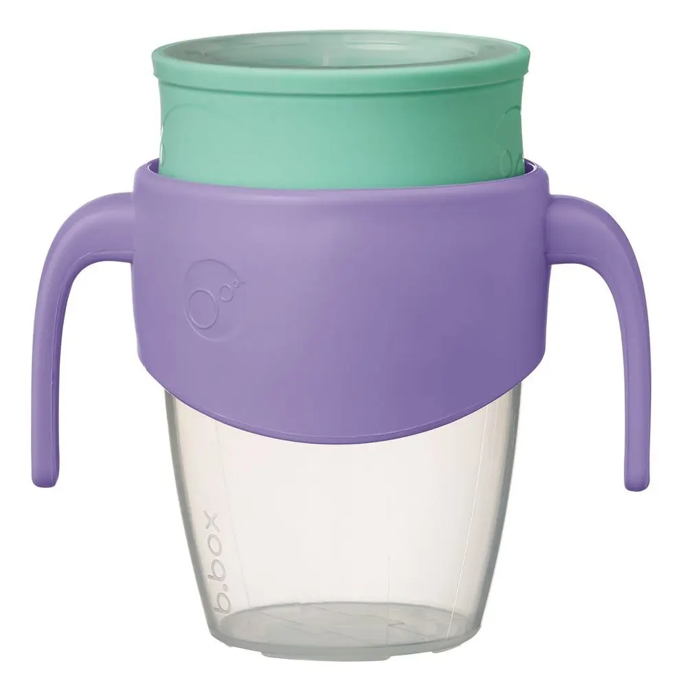 b.box 360° netekoucí učící hrneček 250 ml - fialová/zelená