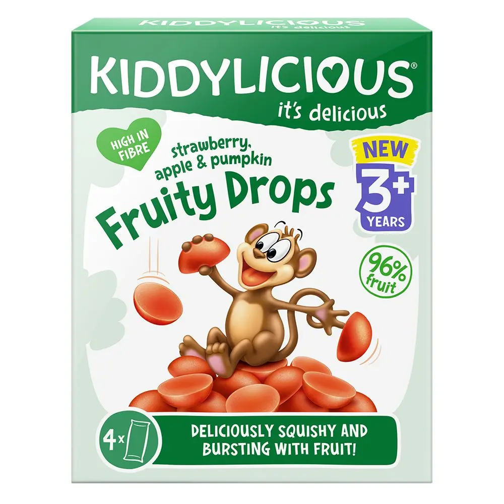 Kiddylicious ovocné želé bonbónky Fruity Drops -
