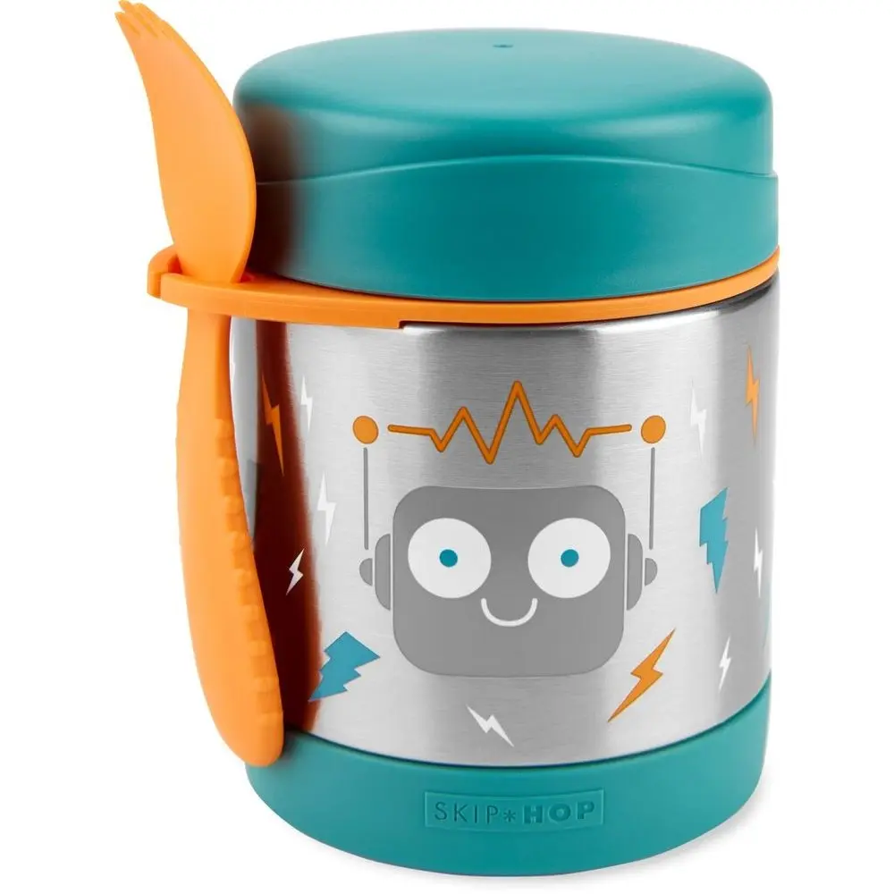 Skip Hop Spark Style Termoska na jídlo se lžičkou/vidličkou 325ml, 12m+ - Robot
