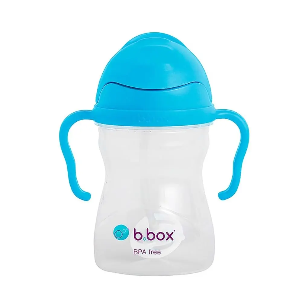 b.box Hrneček s brčkem 240 ml - borůvka