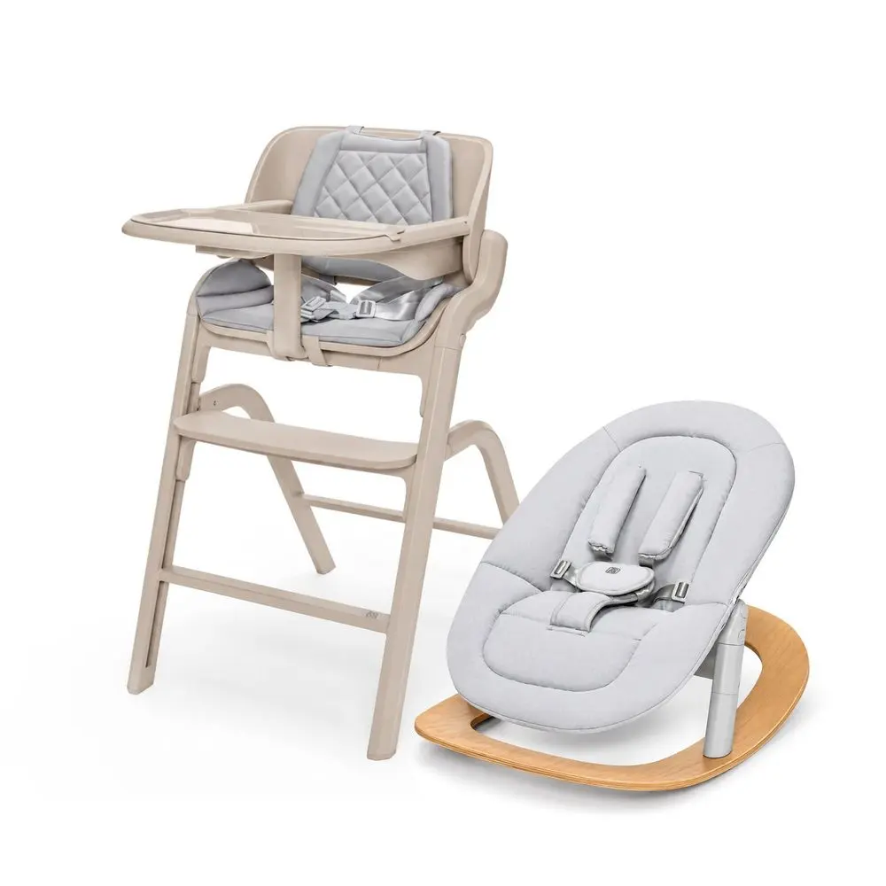 Set židlička Inspira 2 + novorozenecký set + houpací základna, Cookie Beige