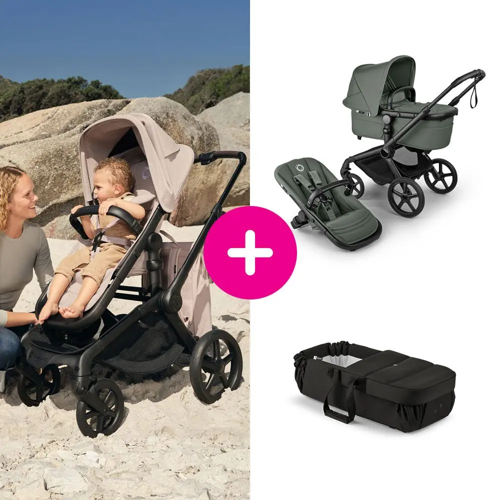 Bugaboo Fox 5 Renew - Black/Forest Green