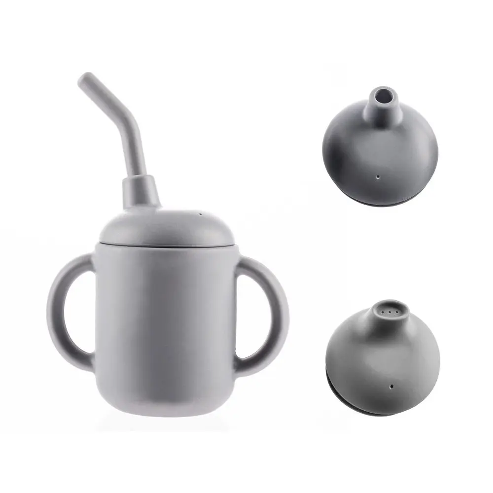 ZOPA Silikonový hrníček 2v1 - Dove Grey