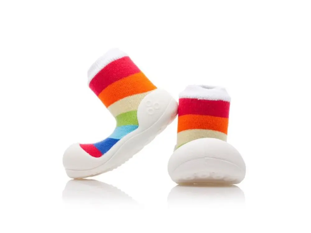 Attipas botičky Rainbow - white S / EURO 19 / 96-108 mm