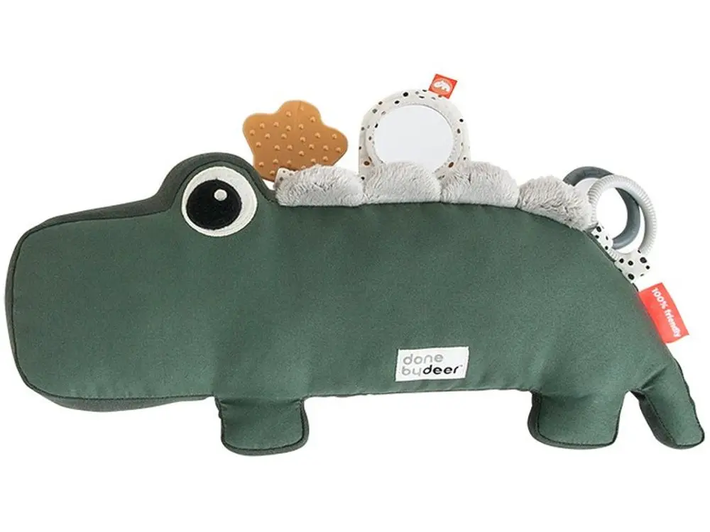 Done by Deer Tummy time activity toy Croco green