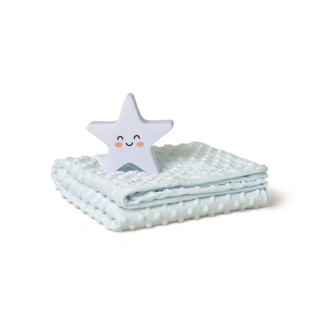 Interbaby SET Deka měkká KULIČKY 80x110 + lampička HVĚZDA - zelená
