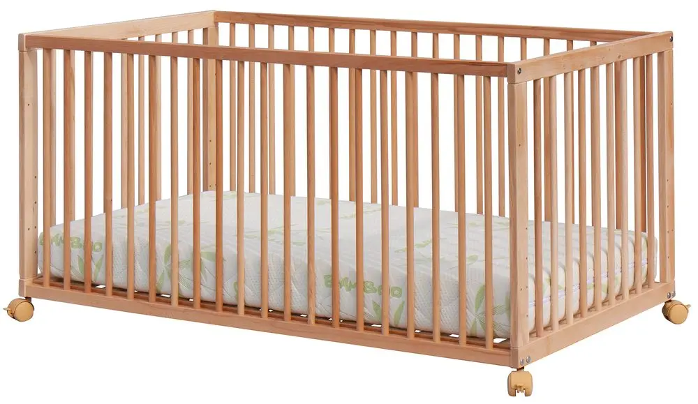 Dětská postýlka Scarlett Kombi s vyndavacími příčkami buk - přírodní 140 x 70 cm