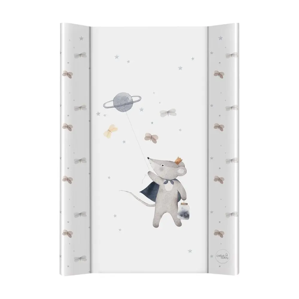 CEBA BABY Přebalovací podložka 2-hranná s pevnou deskou (50x70) Ultra Light Cosmic Mouse