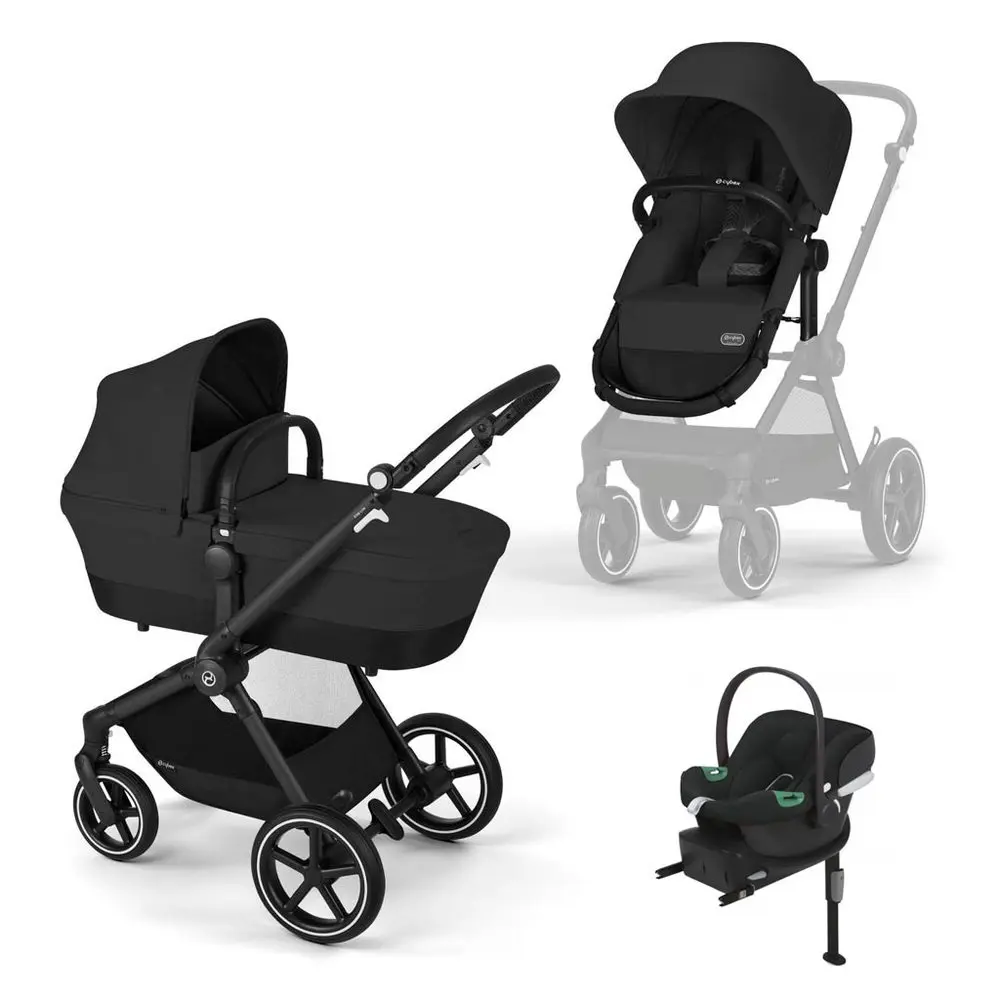 Cybex Eos Lux + Aton B2 i-Size + Base One 2025 - Moon Black