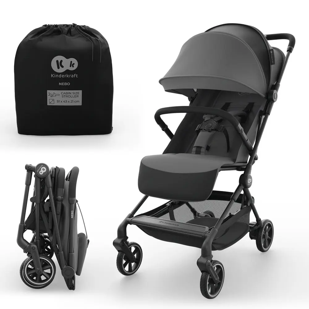 KINDERKRAFT Kočárek sportovní Nebo - Platinum Grey