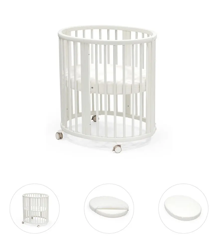 STOKKE® Sleepi™ Mini V3 + matrace + prostěradlo - White