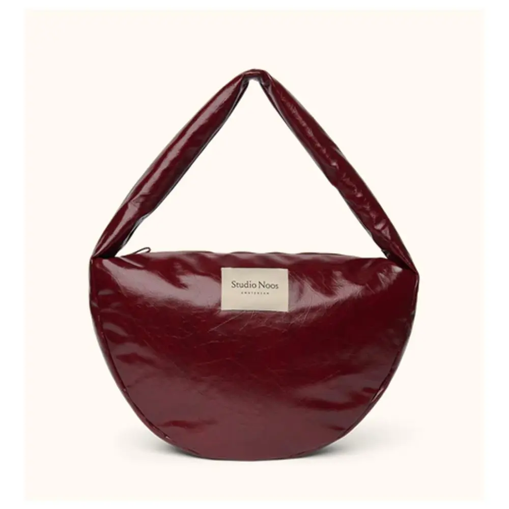 Studio Noos Leather Cross Body Bag Burgundy