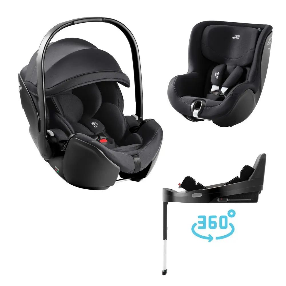 BRITAX RÖMER Autosedačka set Baby-Safe Pro + Vario Base 5Z + autosedačka Dualfix 5z Classic - Deep Black