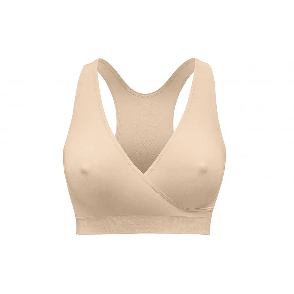 MEDELA Noční těhotenská a kojící podprsenka Keep Cool™ M béžová 1 ks