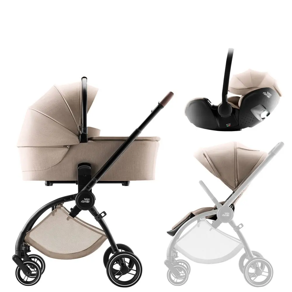 BRITAX-RÖMER Set kočárek Rio + hluboká korba + autosedačka Baby-Safe PRO Style -