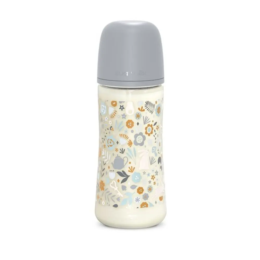 Suavinex Kojenecká láhev WONDERLAND 360ml FYZIOL PRŮTOK L - LIBERTY MODRÁ