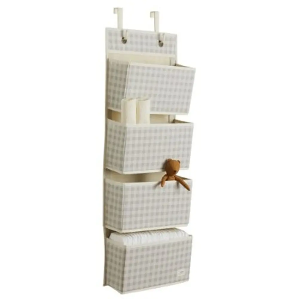 3 SPROUTS Závěsný organizér Recycled Gringham Beige
