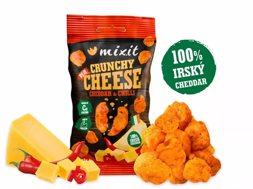 Mixit křupavý sýr do kapsy - Irský cheddar s chilli