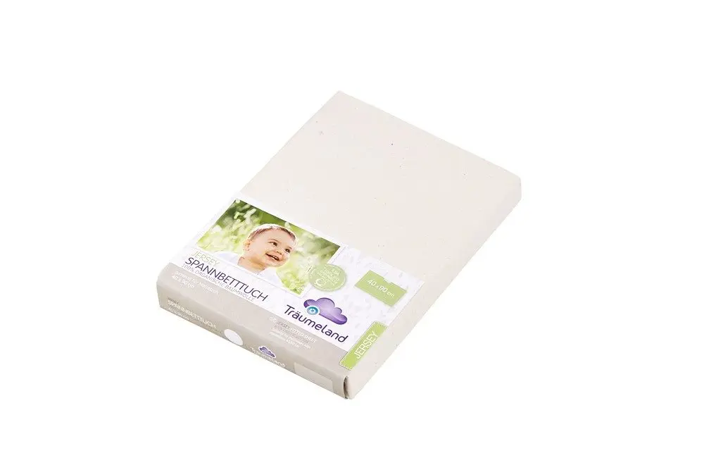 TRÄUMELAND prostěradlo Organic UNI naturweiss