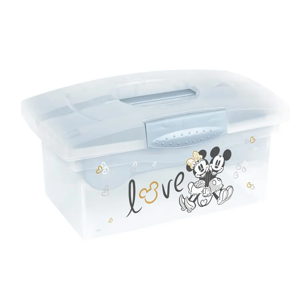 KEEEPER Cestovní box s přihrádkou na hračky, léky, kosmetiku "Stars/Mickey&Minnie" - "Mickey" Kouřově modrá