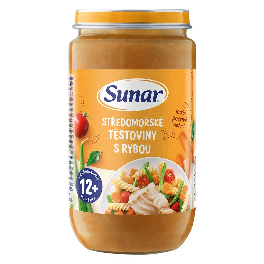 Sunar příkrm středomořské těstoviny s rybou 12m+ 235g