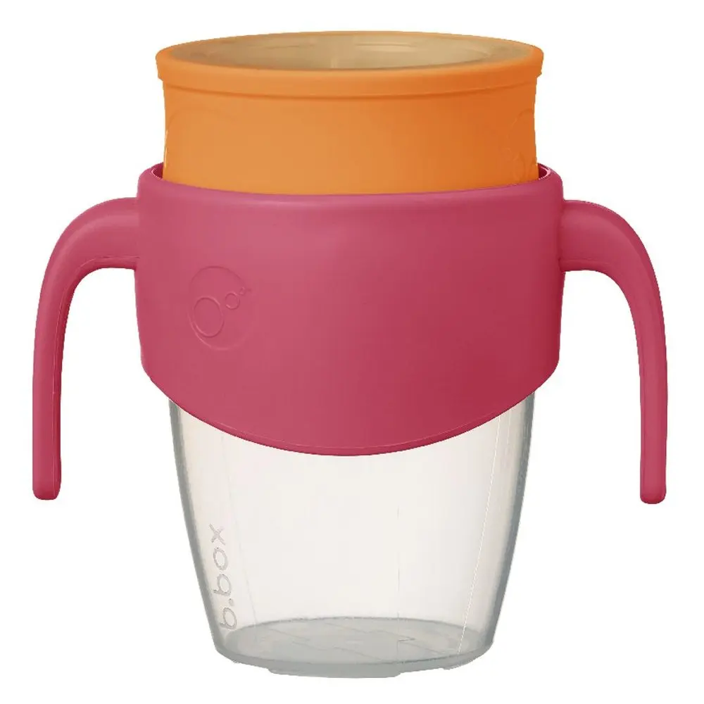 b.box 360° netekoucí učící hrneček 250 ml - růžová/oranžová