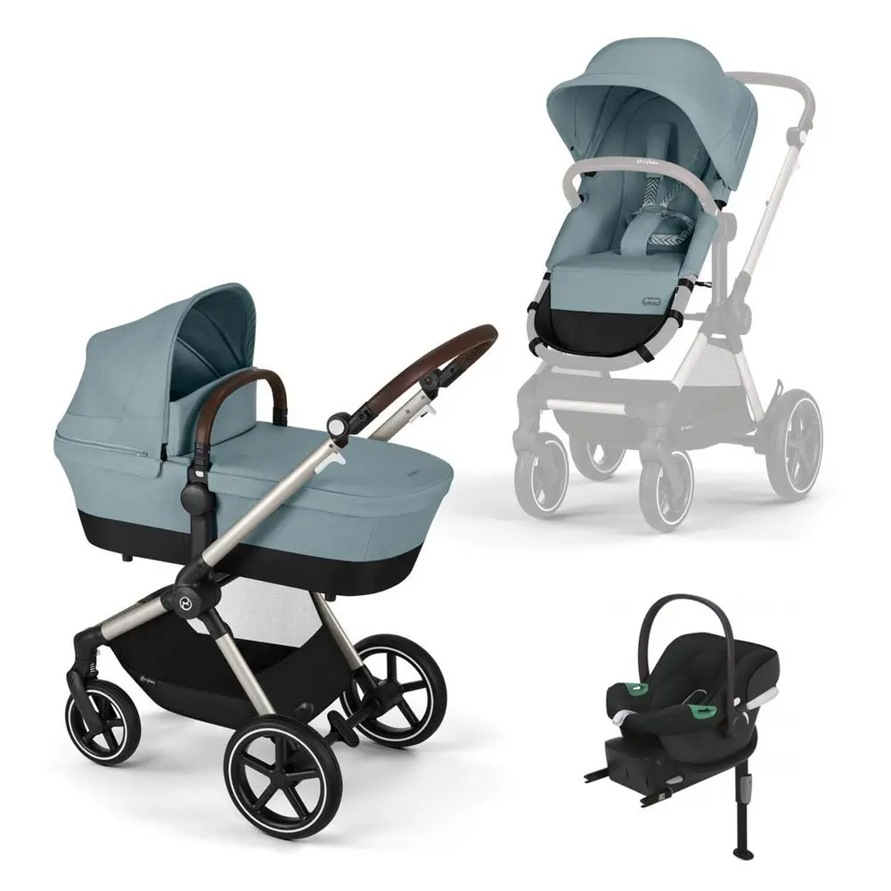 Cybex Eos Lux + Aton B2 i-Size + Base One 2025 - Stormy Blue