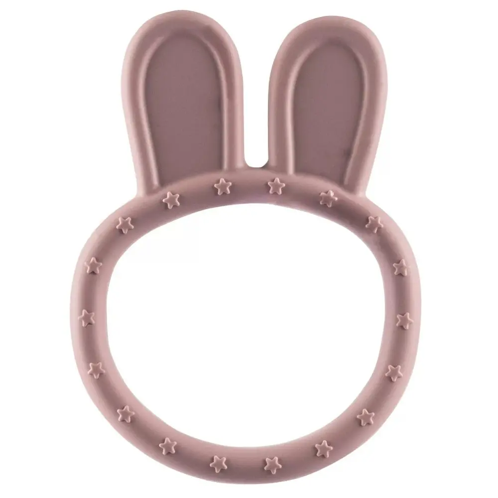 ZOPA Silikonové kousátko Rabbit - Old Pink