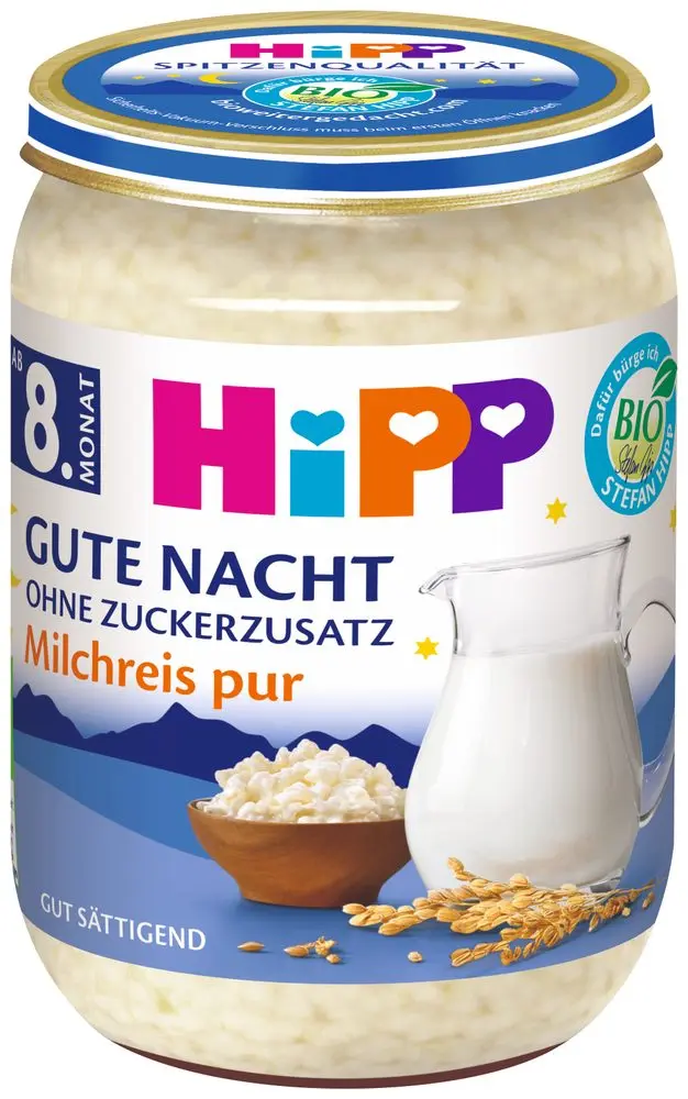 HIPP BIO kaše na dobrou noc mléčná rýžová