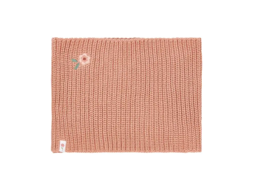 Little Dutch Šála pletená kruhová Deep Pink One Size