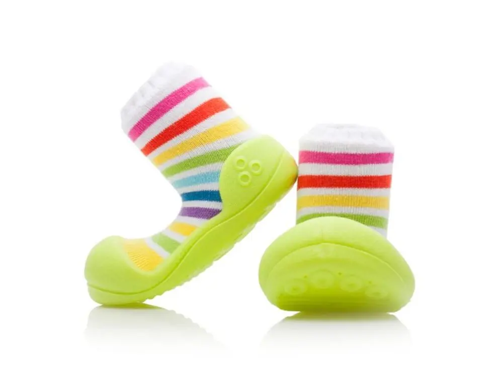 Attipas botičky Rainbow - green S / EURO 19 / 96-108 mm