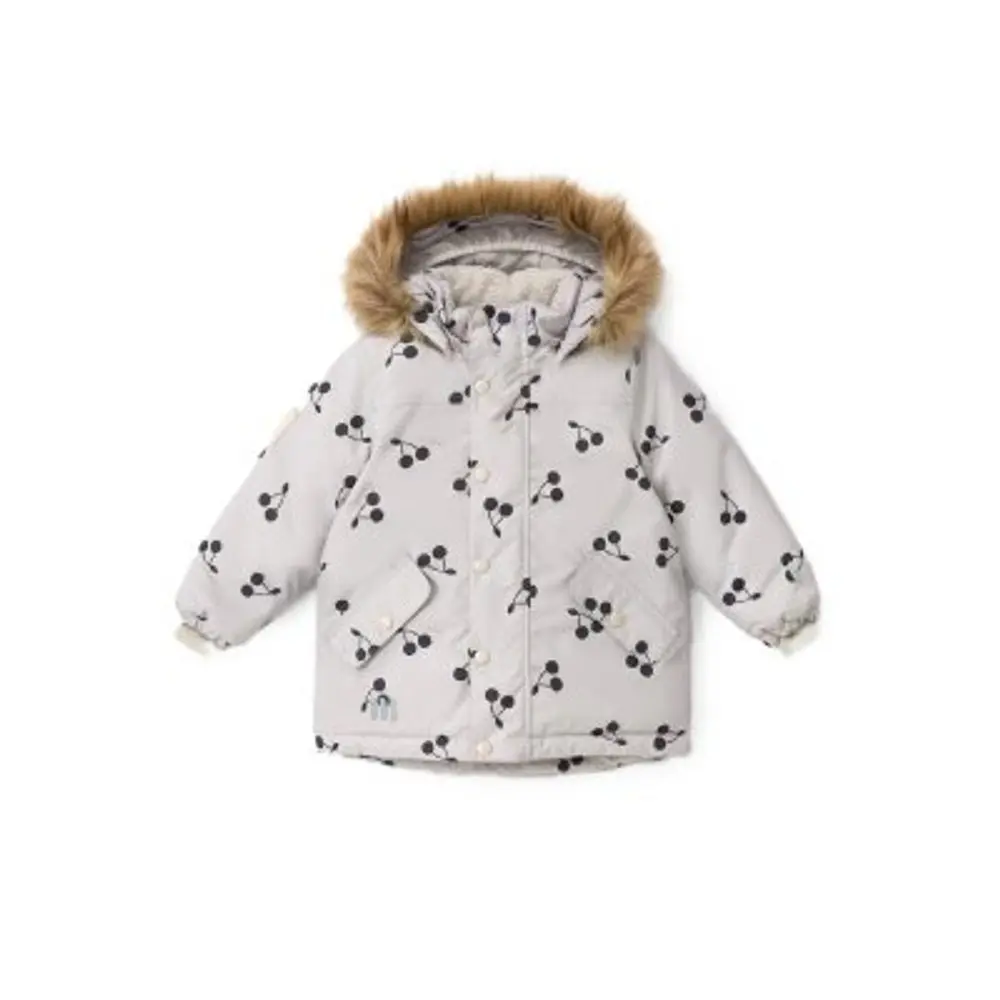 LEOKID Zimní bunda Tully Silver Cloud Cherries vel. 86