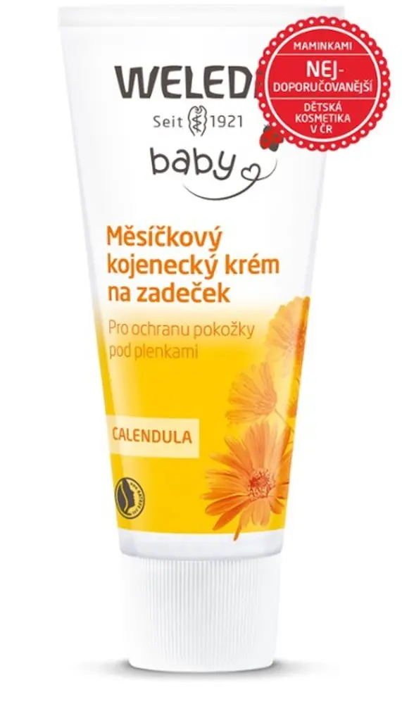 WELEDA Měsíčkový kojenecký krém na zadeček bez parfemace 75 ml